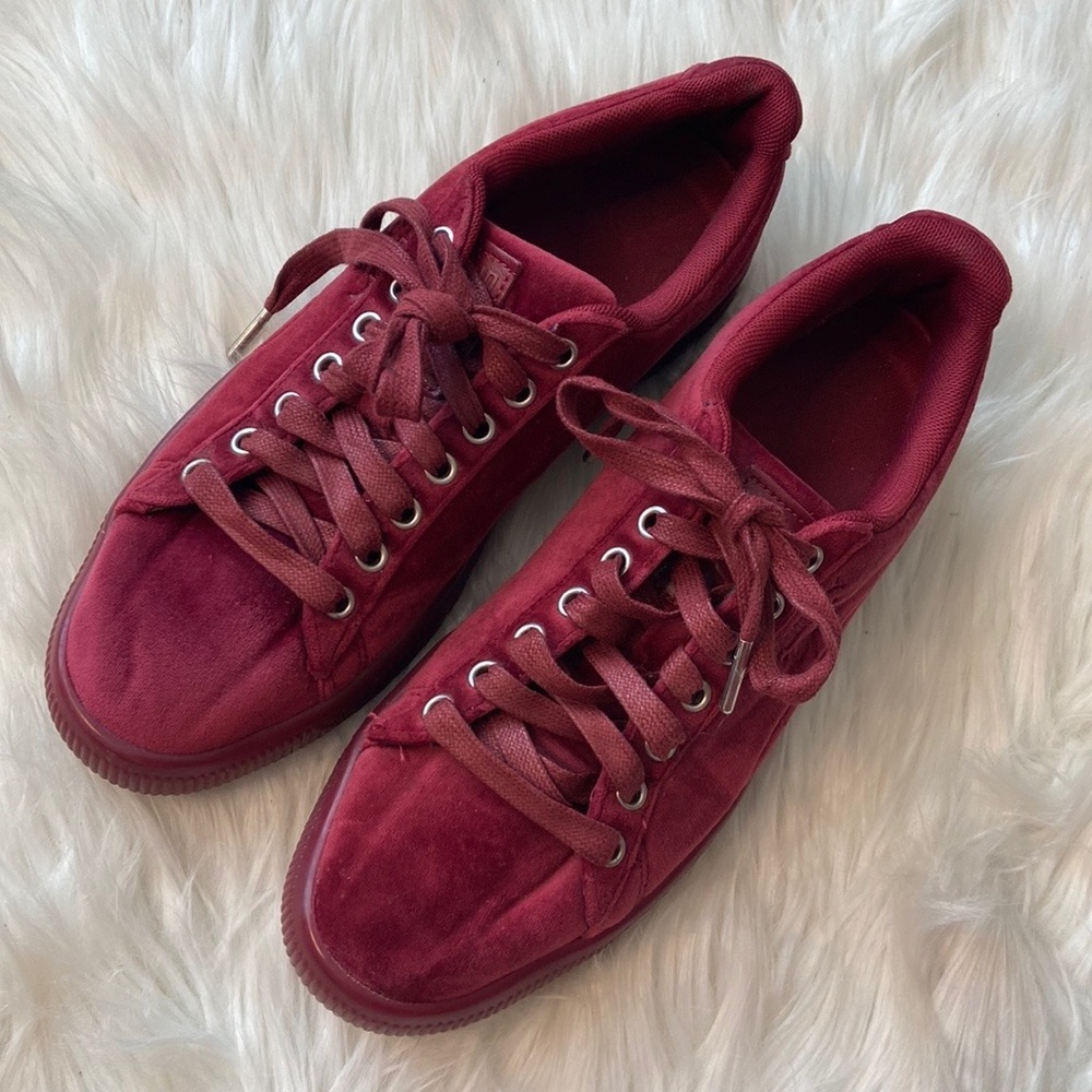 PUMA Clyde Velour Ice "Tonal Tibetan Red" Men's Shoe Sz 8